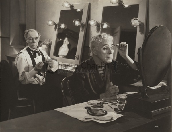 Buster Keaton et Chaplin dans Les Feux de la rampe, 1952
