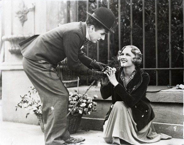 Charlie Chaplin et Virginia Cherrill, Les Lumières de la ville (1931)
