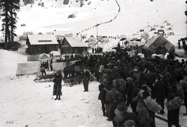 Chaplin's replica of Chilkoot Pass was shot on location in Truckee, California