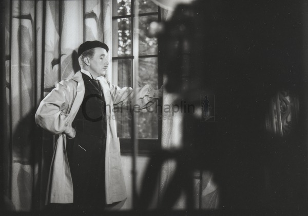 Chaplin during shooting of Monsieur Verdoux