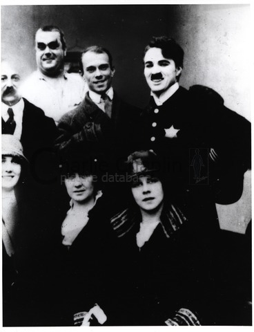 The great Russian dancer Vaslav Nijinsky visits Chaplin on the set of Easy Street