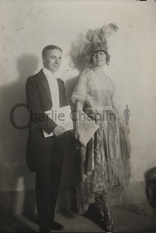 Charles Chaplin at the premiere of "The Kid" at Palais du Trocadéro in Paris, 1921