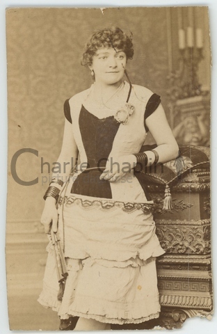 Charlie’s mother, Hannah Harriet Pedlingham Hill in stage costume. She performed under the name Lily Harley.