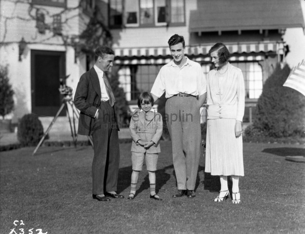 Charles Chaplin, Jackie Coogan, Edwina and Louis Mountbatten, 1922